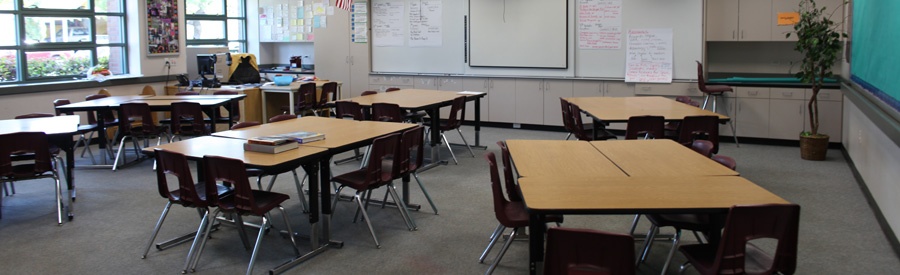 Classroom with Desks